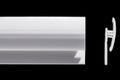 Cut tile transition 2.5M strip white
