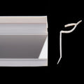 Altro White PVCu shower trim